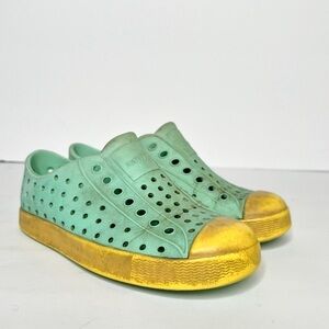 Native Shoes Jefferson Rubber Sneakers Slide On Blue Size 12 Kids